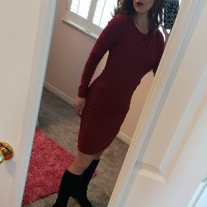 Comfy Red Sweater Dress from Banana Republic